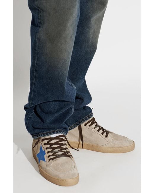 Golden Goose Deluxe Brand Blue 'Ballstar With Embroided Star' Sports Shoes for men