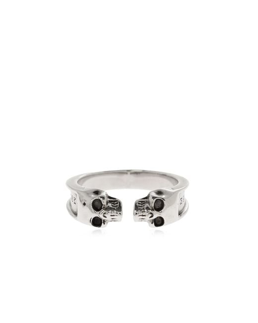 McQueen Metallic Brass Ring for men