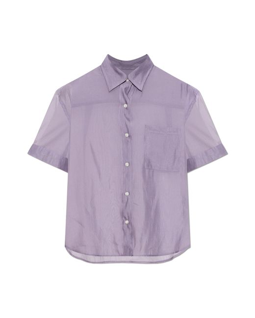 Rag & Bone Purple Shirt With Pocket
