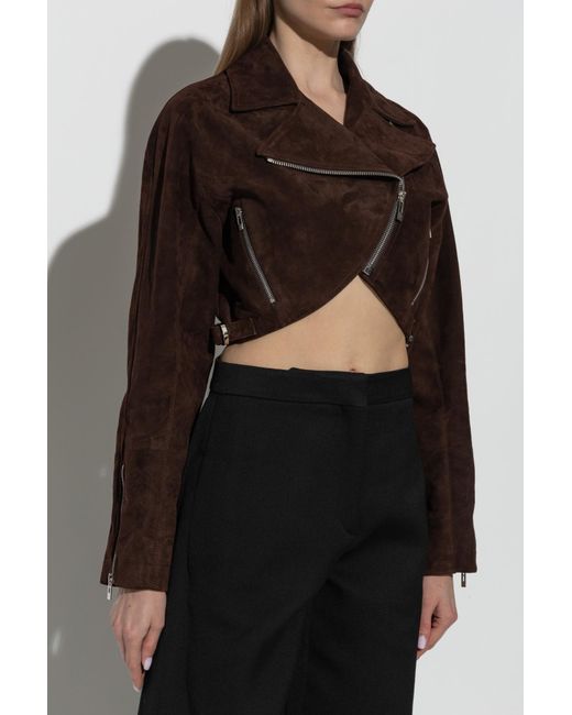 Alaïa Black Short Suede Jacket