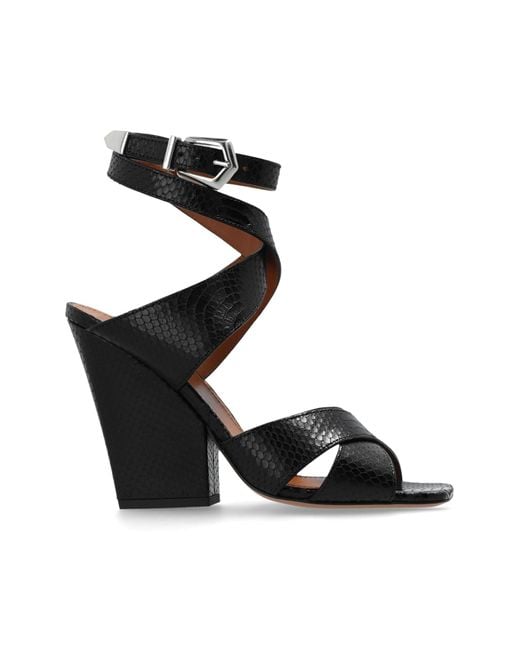 Paris Texas Black ‘Arizona’ High Heels Sandals