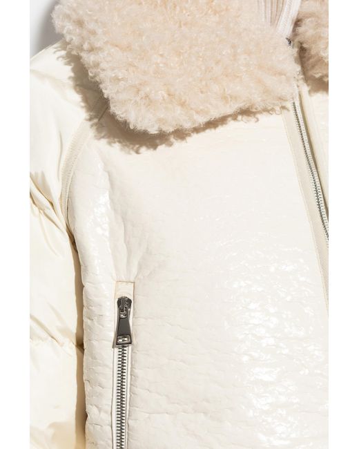 Moncler White "Rubrouk" Down Jacket