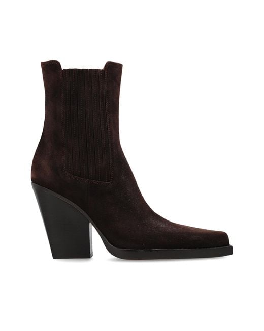 Paris Texas Brown 'Dallas' Heeled Ankle Boots
