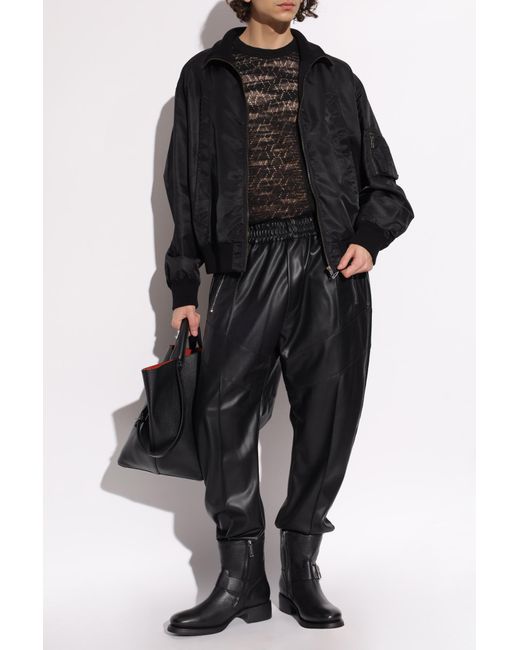 DSquared² Black Transparent Sweater for men
