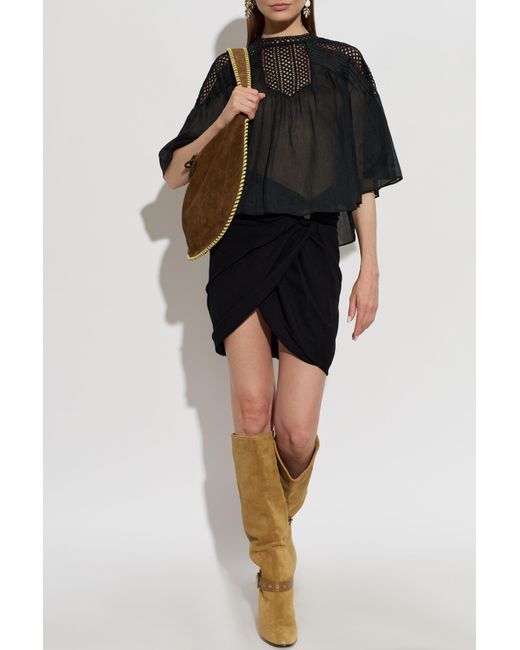 Isabel Marant Black Top "Parina"