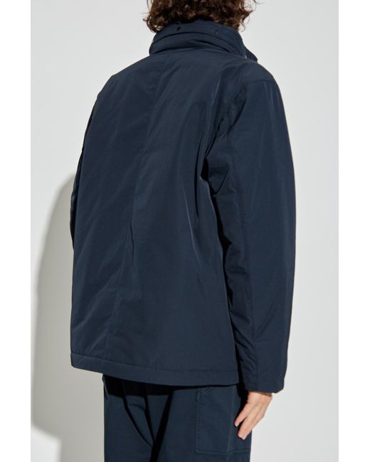 Stone Island Blue Insulated Jacket 'Micro Twill' for men