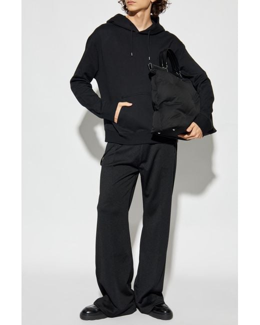 Courreges Black Sweatshirt With Logo for men