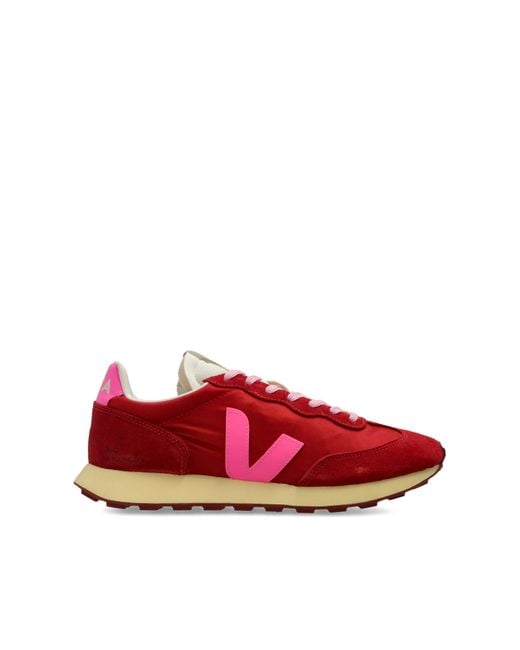 Veja Red 'Rio Branco Ii Lite Nylon' Sports Shoes