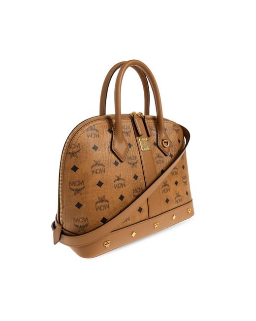 MCM Brown "Pina Medium" Bag