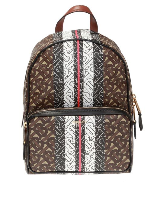 Burberry Tb Monogram E-canvas Backpack in Bridle Brown/Gold (Brown) - Save  78% - Lyst