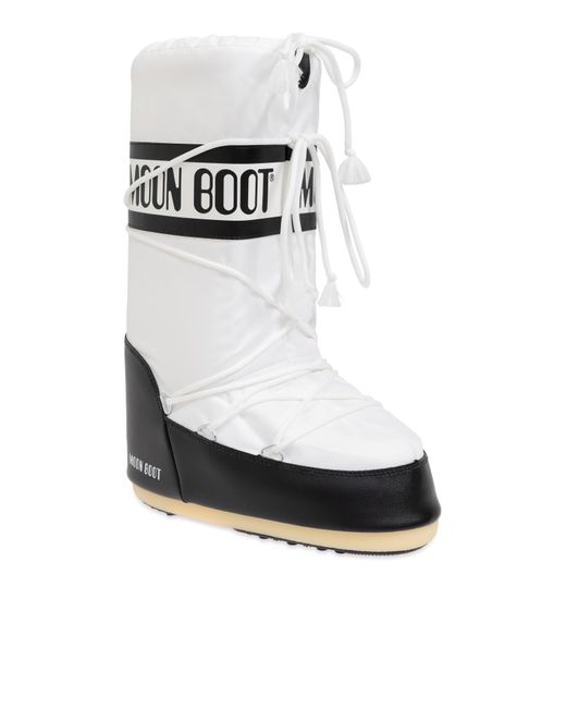 Moon Boot White Snow Boots Icon Nylon