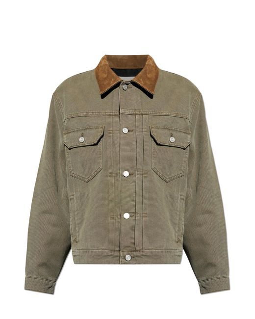 FRAME Blue Cashmere Sweater With A Crew Neck for men