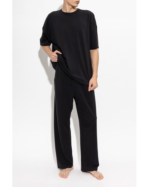 Skims Black Oversize T-Shirt for men