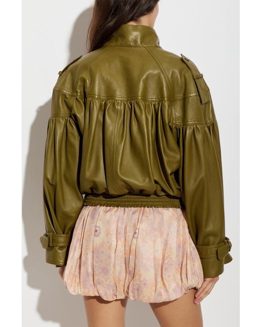 Chloé Green Leather Jacket