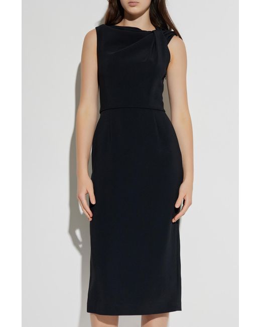 Givenchy Black Draped Dress