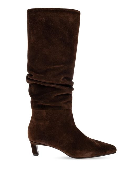 Alohas Brown Heeled Boots 'Kalila'