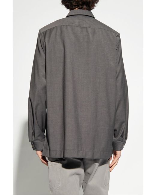 Givenchy Gray Jacket With Logo for men