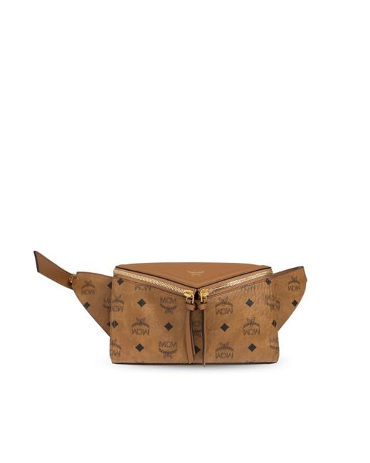 MCM Brown Fanny Pack 'Diamante'