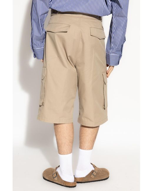 AMI Blue Logo Shorts for men