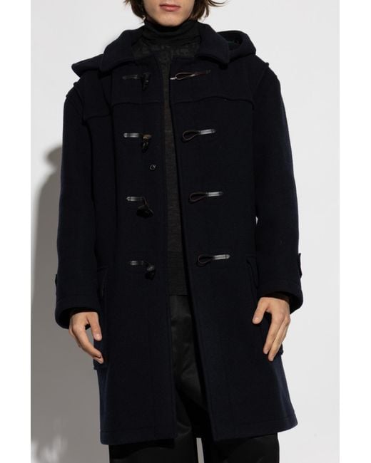 Maison Margiela Black Double-Sided Wool Coat for men