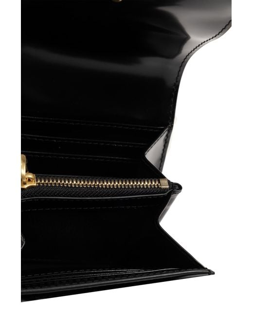 AMI Black Leather Wallet