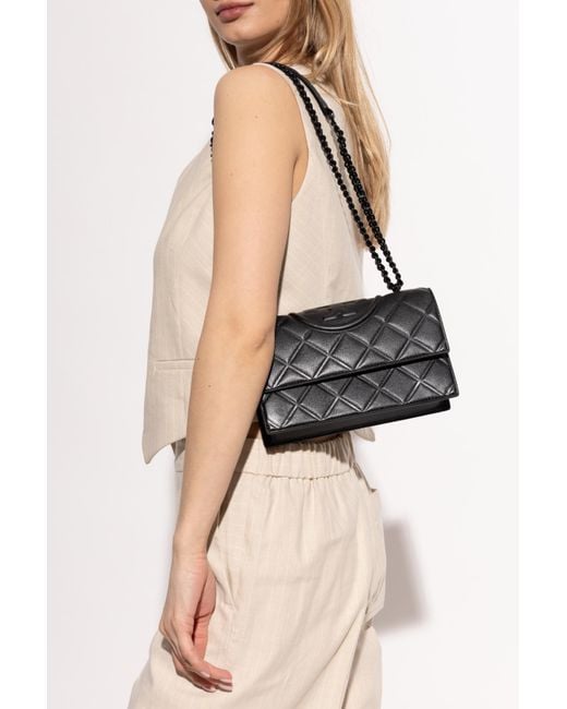 Tory Burch Black Fleming Small Shoulder Bag