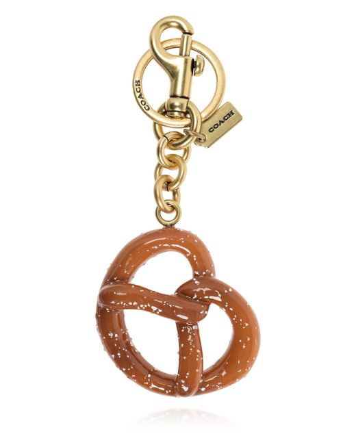 COACH Metallic Keychain With Charm