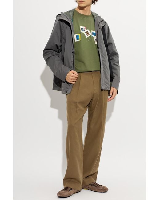 Paul Smith Green Light Jacket With Hood for men