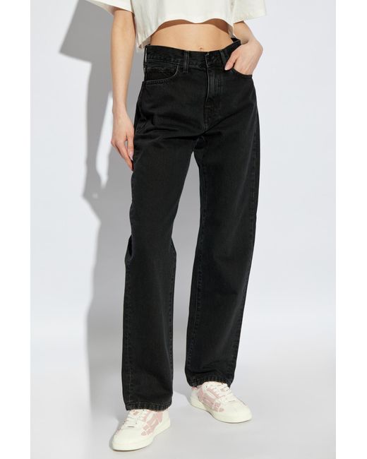 Carhartt Black Jeans With Logo