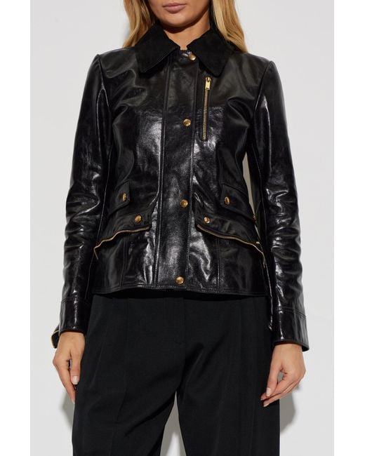 McQueen Black Leather Jacket