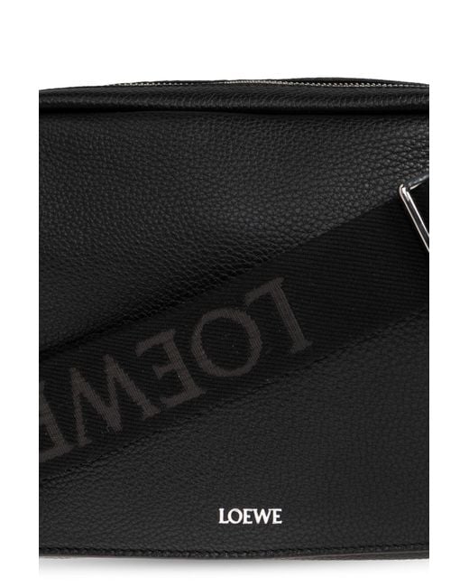 Loewe Black 'Pebble Medium' Shoulder Bag for men