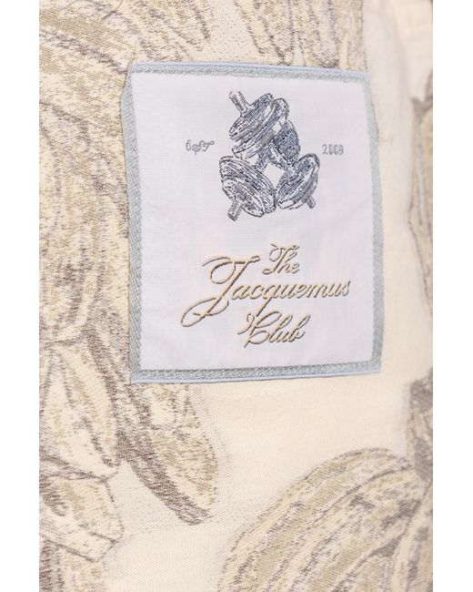 Jacquemus Natural Patterned Shorts