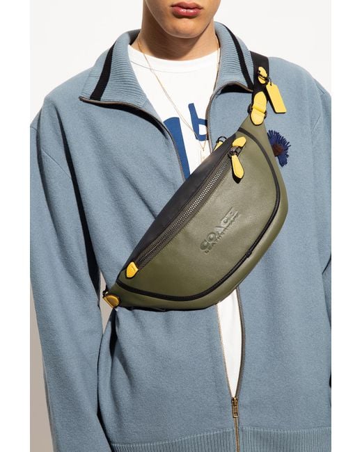 COACH Green 'league' Belt Bag for men