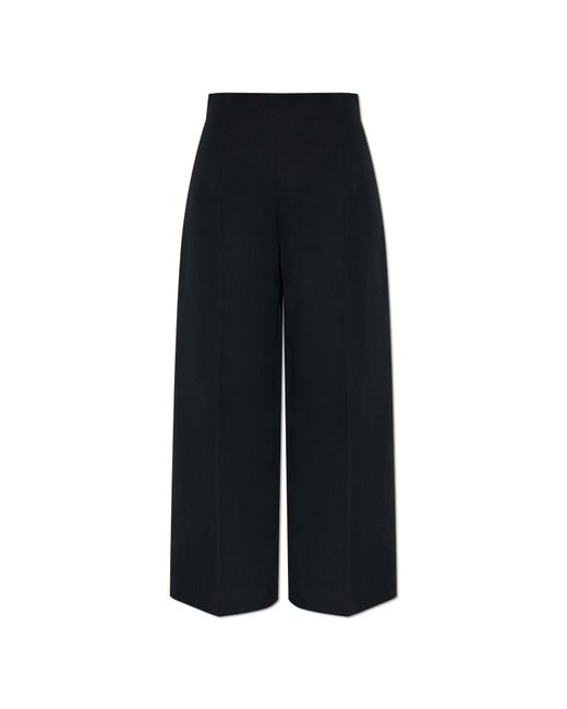 Marni Black Wool Pleated Trousers