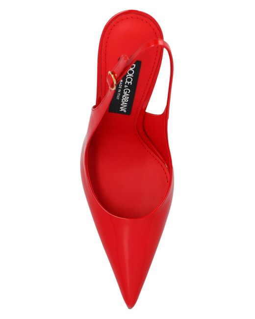 Dolce & Gabbana Red Patent-finish Pumps