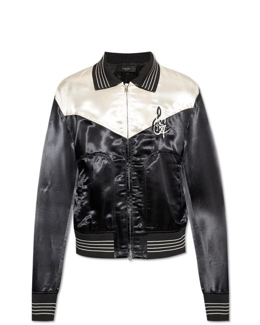 Amiri Black Bomber Jacket for men