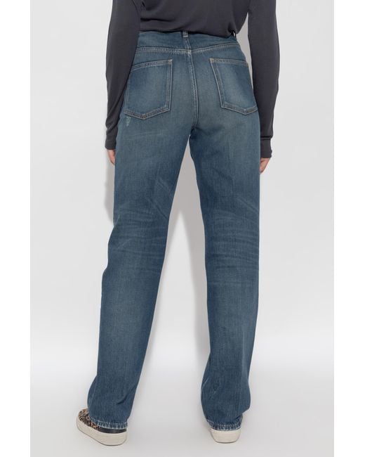 Golden Goose Deluxe Brand Blue Jeans With Vintage Effect