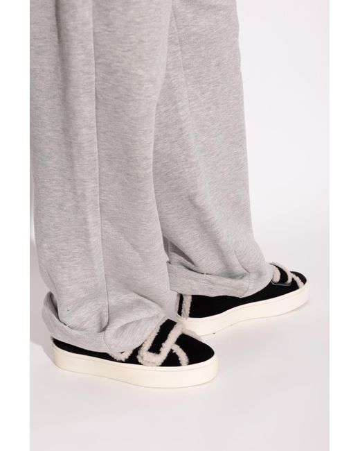 Inuikii Black "Shearling Low Velcro" Shoes