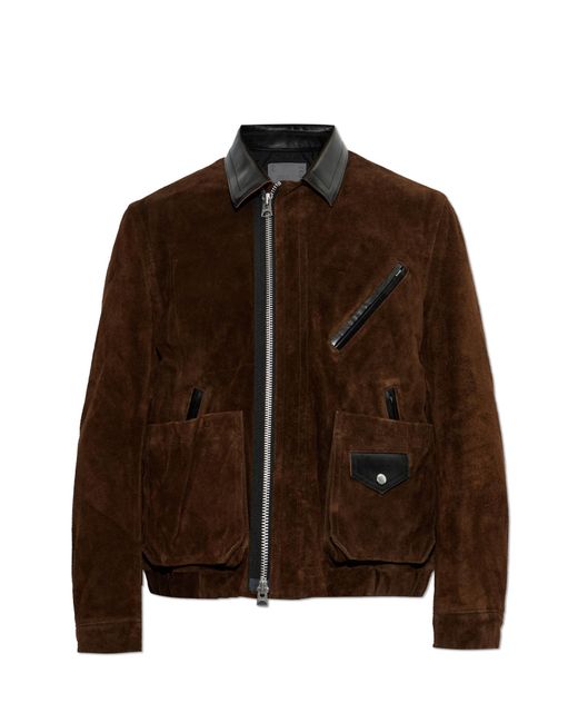 Sacai Black Suede Jacket for men