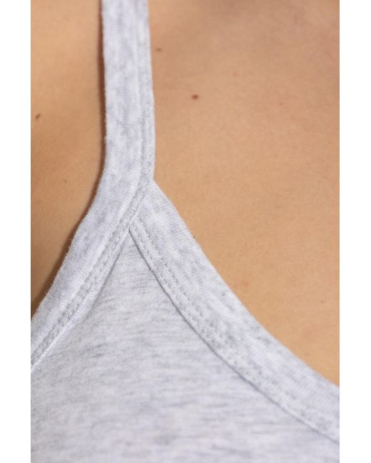 American Vintage Gray Top With Straps