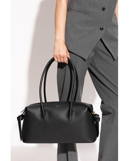 Yuzefi Black Shoulder Bag 'Brioche Duffle'