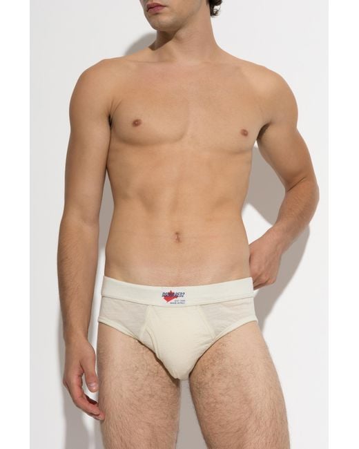 DSquared² Natural Wool Briefs for men