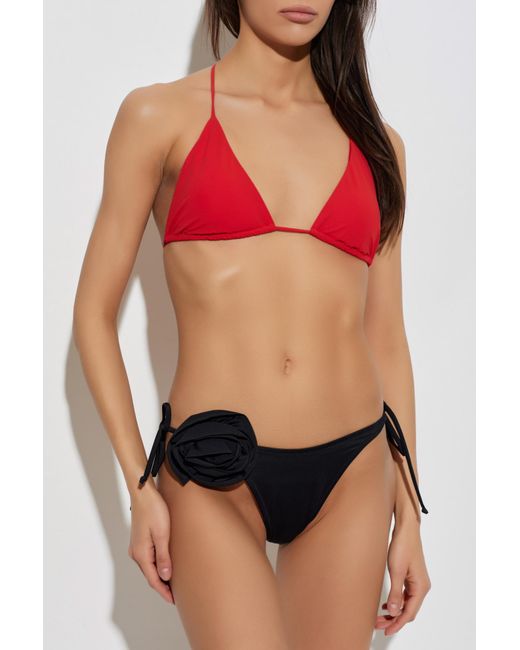 Moschino Red Bikini Top