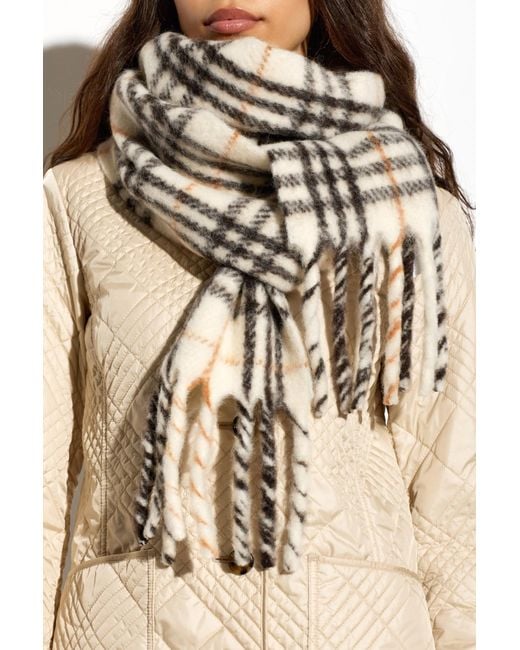 Burberry Natural Wool Scarf