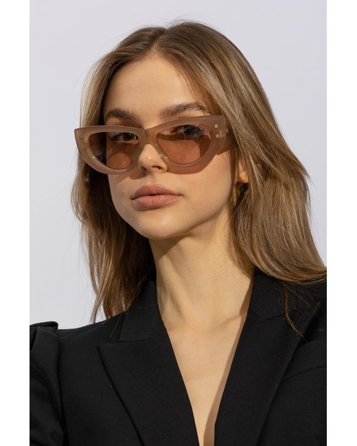 Balmain Pink Sunglasses With Logo