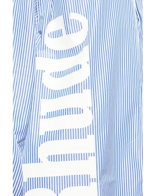 Rhude Gray Shirt With Striped Pattern for men