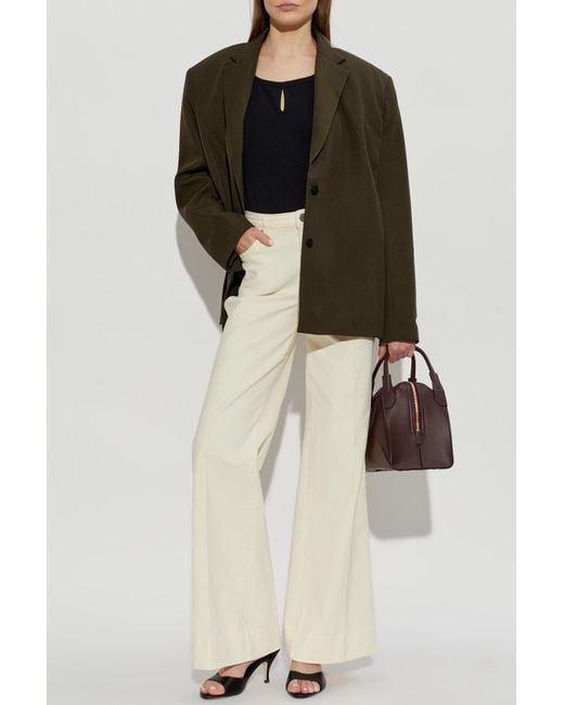 Victoria Beckham Black Top With Draping