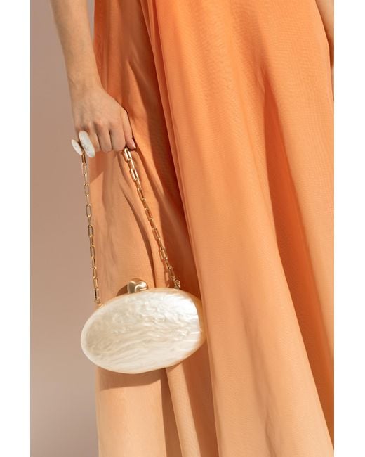 Cult Gaia White Eviana Clutch