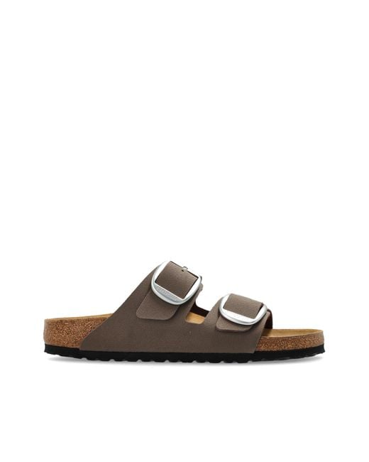 Birkenstock Brown 'Arizona Big Buckle' Slides