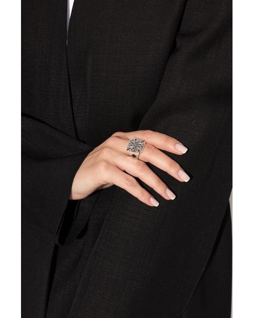 Vetements Black Logo Ring